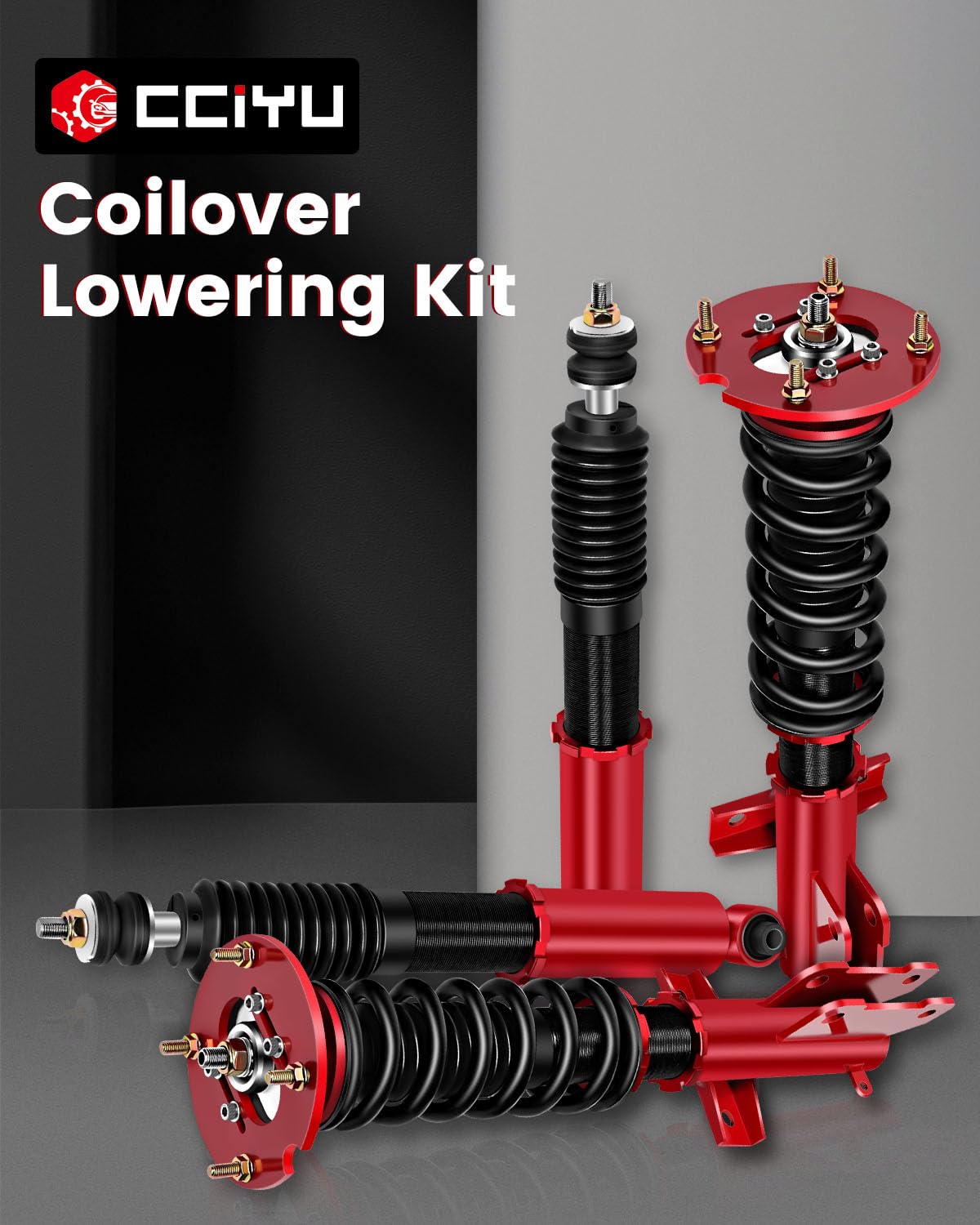 Amazon | cciyu Coilover サスペンションショックアブソーバー 高さ